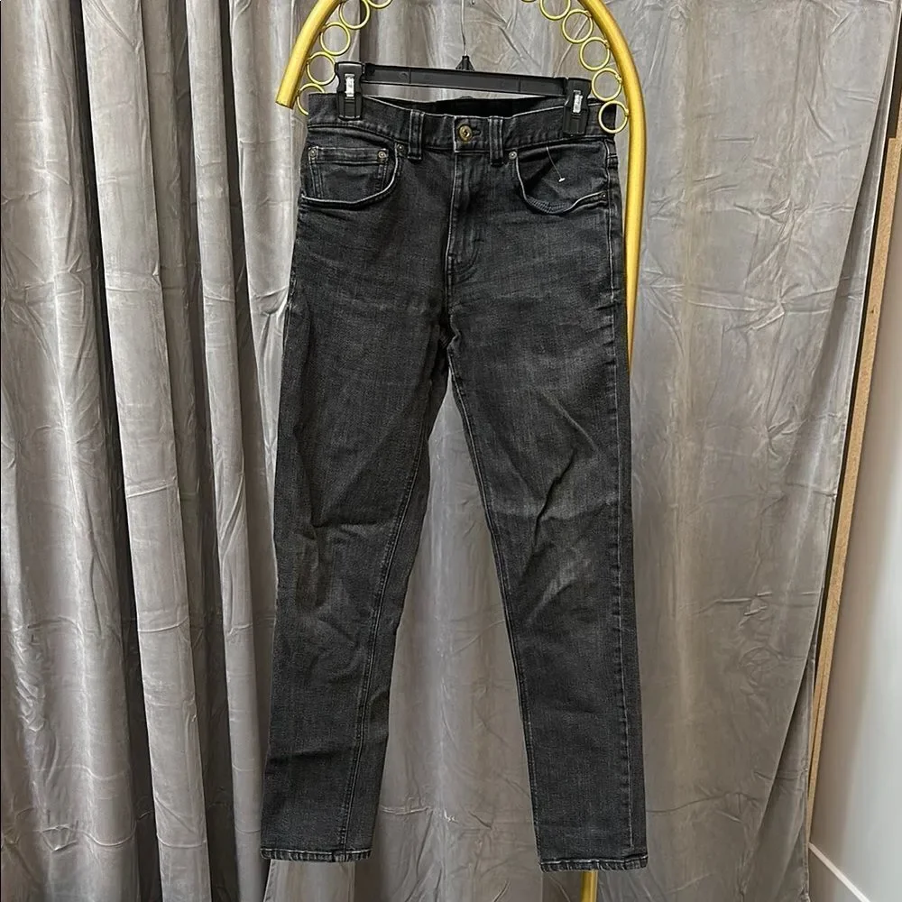 Prana Breathe Straight Fit Mens Washed Black Denim Jeans 28x32